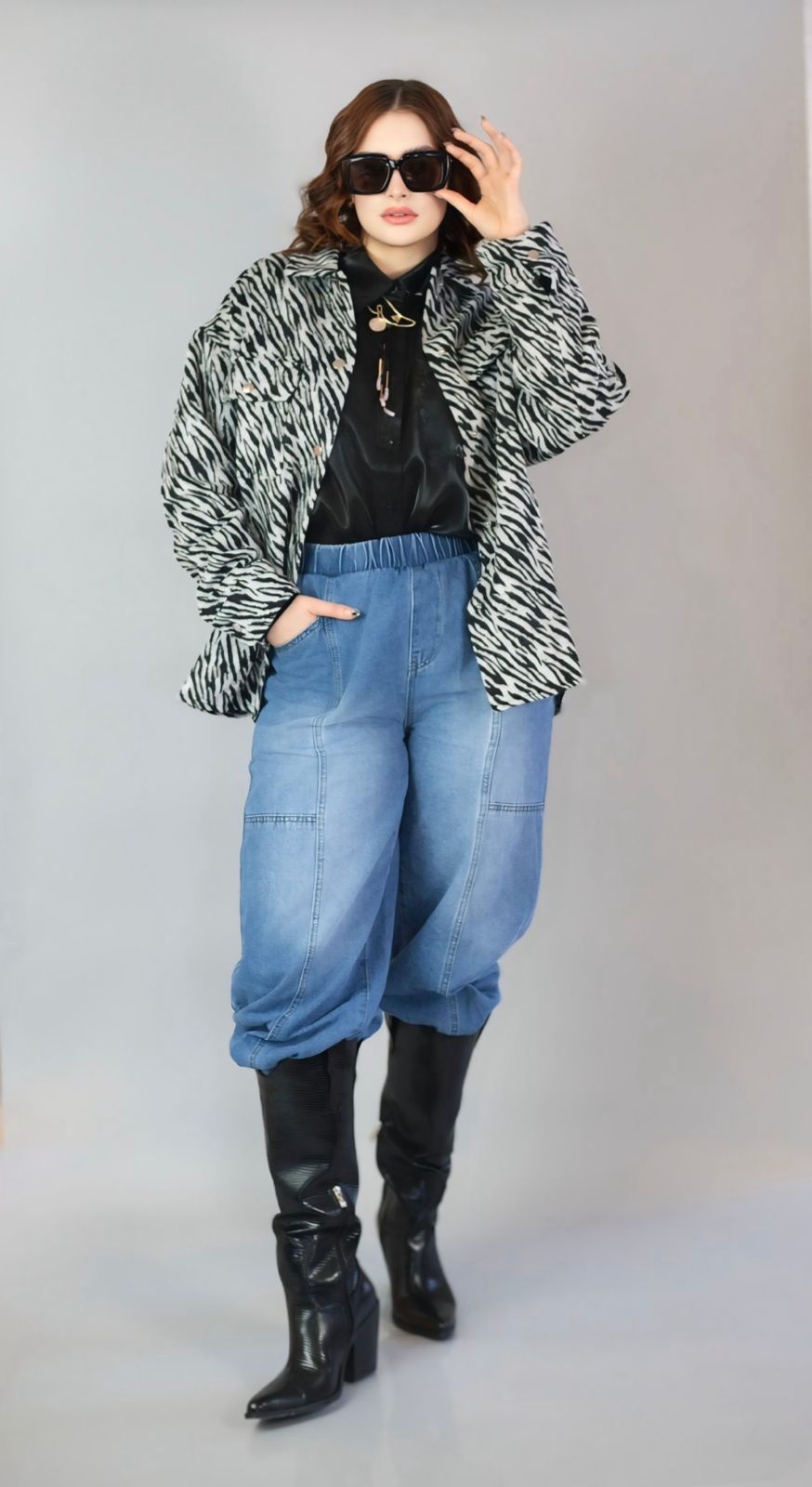 Abrigo Oversize Zebra