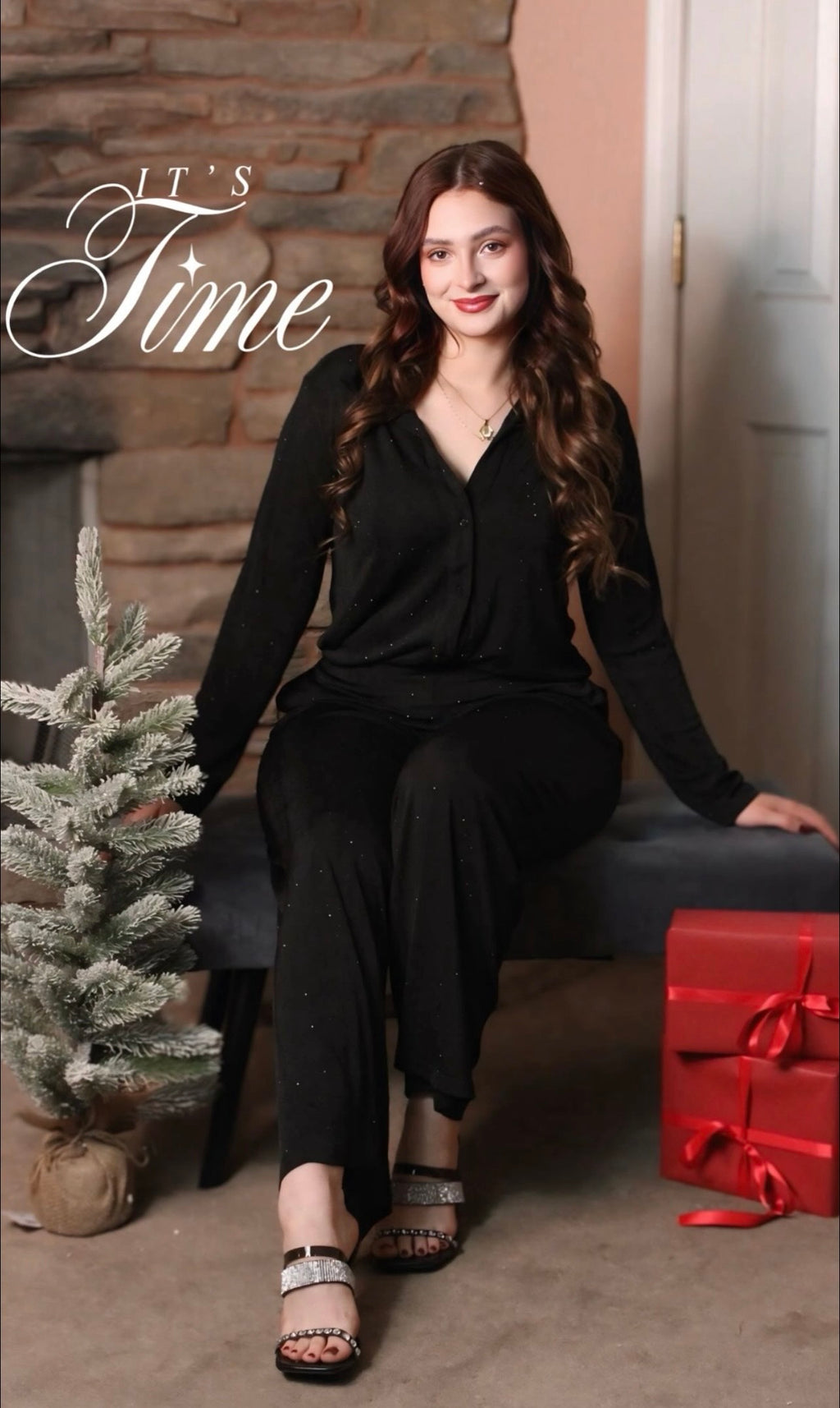 Conjunto Negro Soft Glam – Comodidad y Estilo en Uno