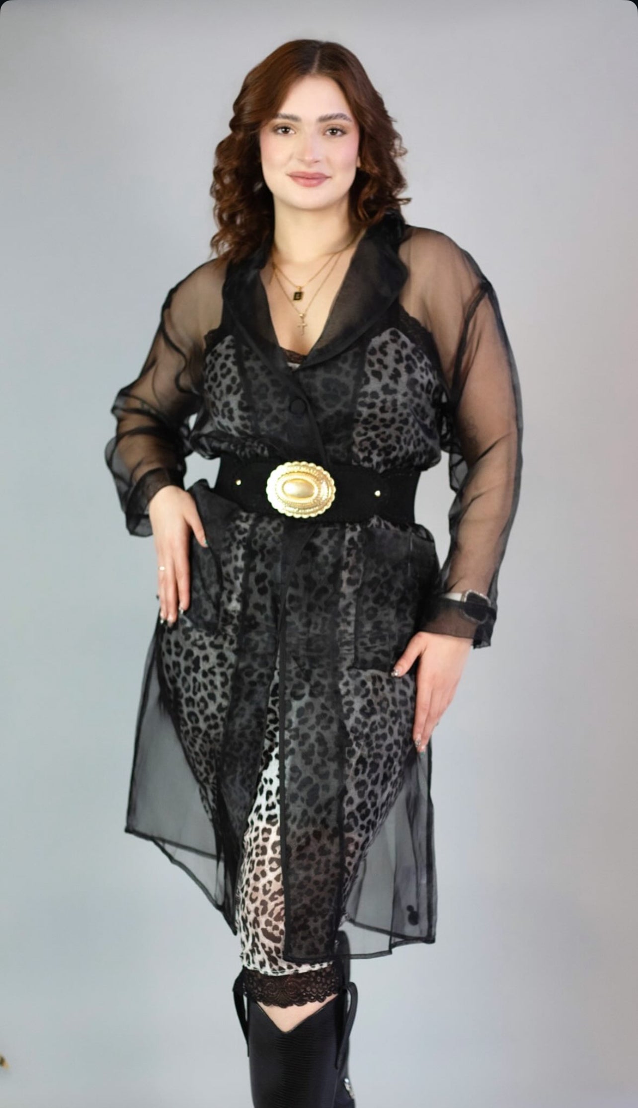 Gabardina PLIS NOIR transparente