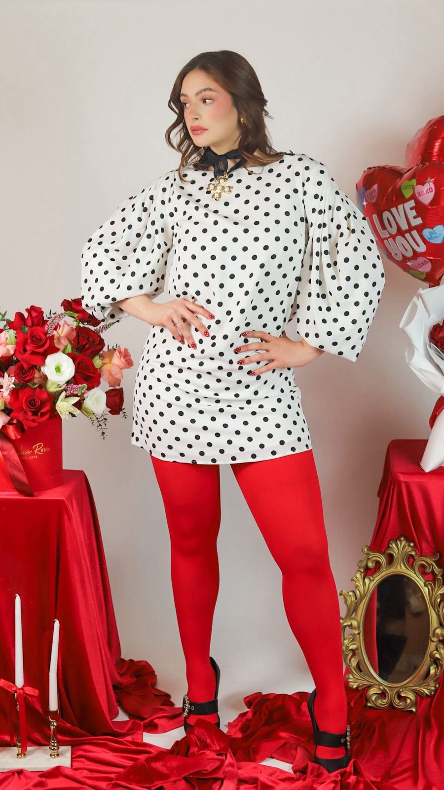 vestido polka