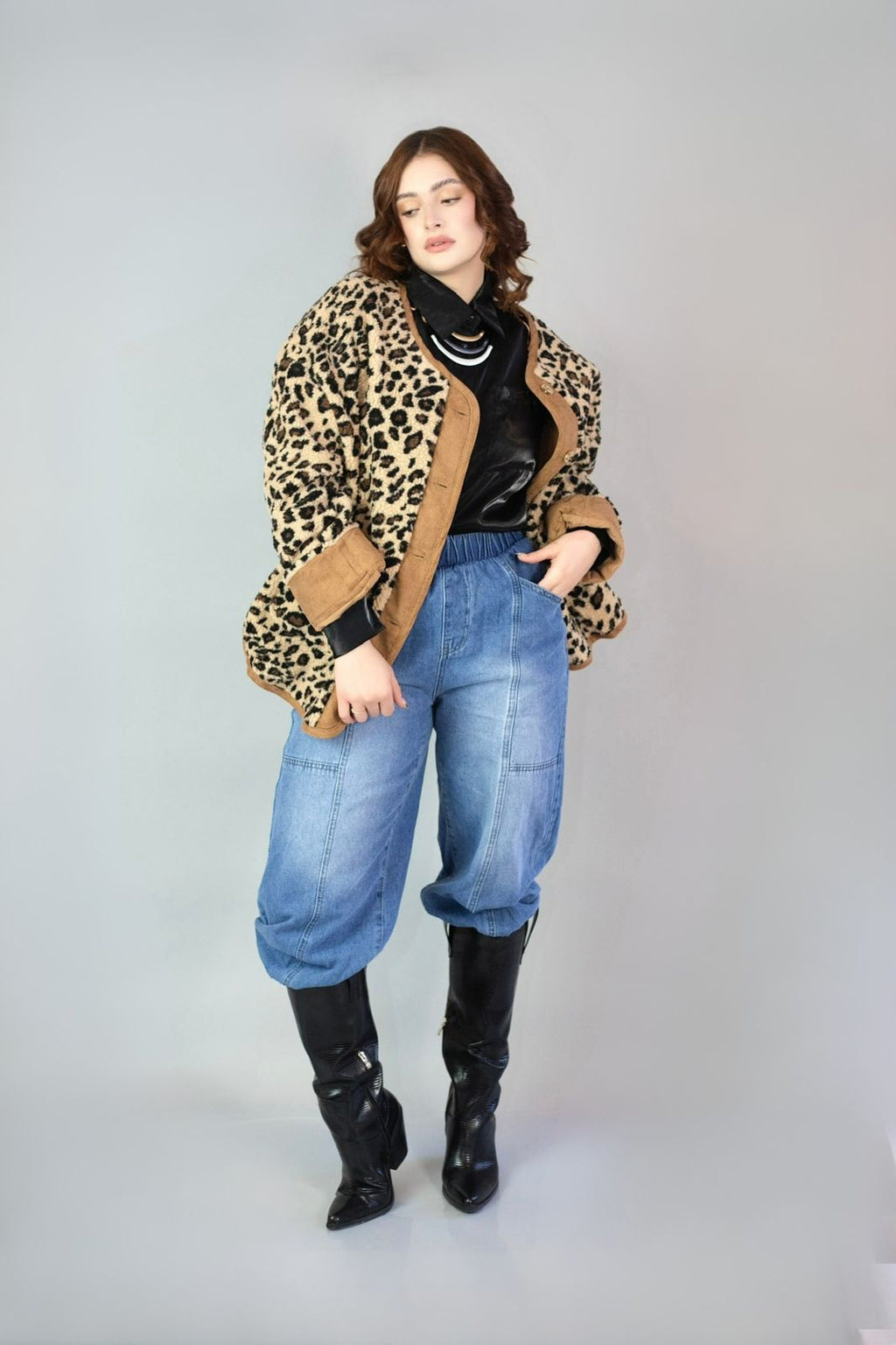 abrigo animal print