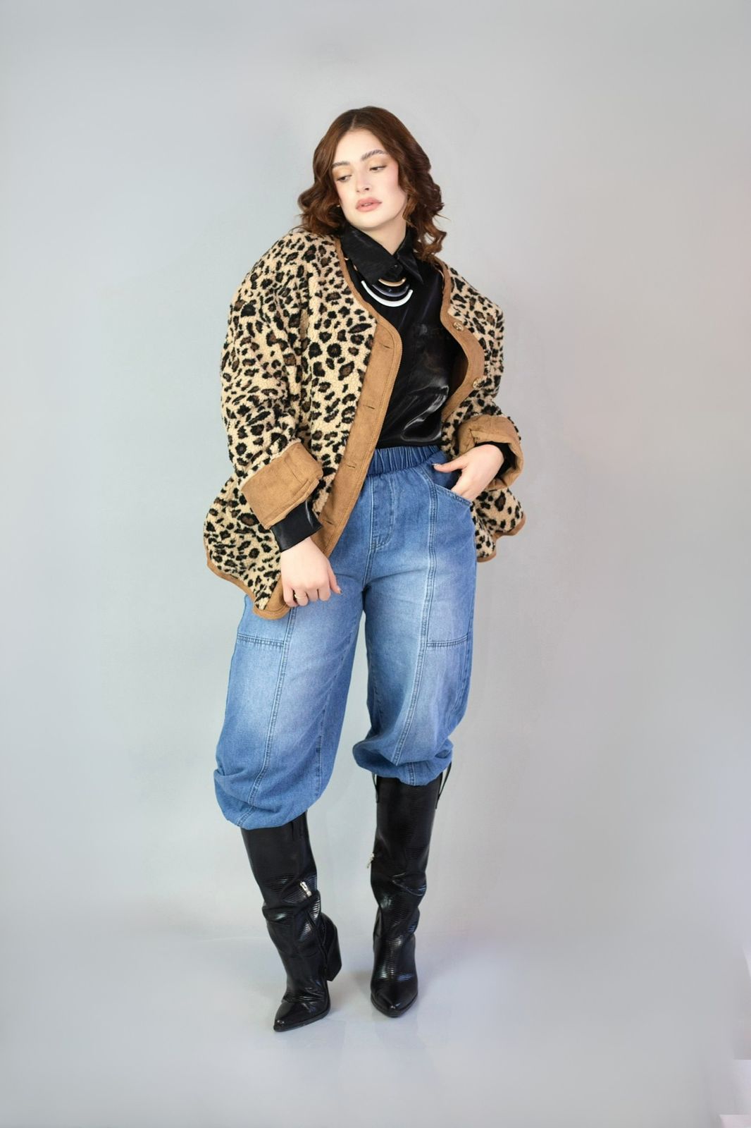 abrigo animal print